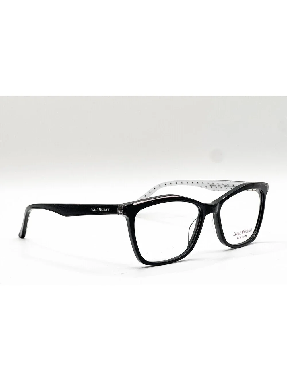 Isaac Mizrahi IM30031 BK Black Rectangle Authentic Eyeglass Frames 52-16-135